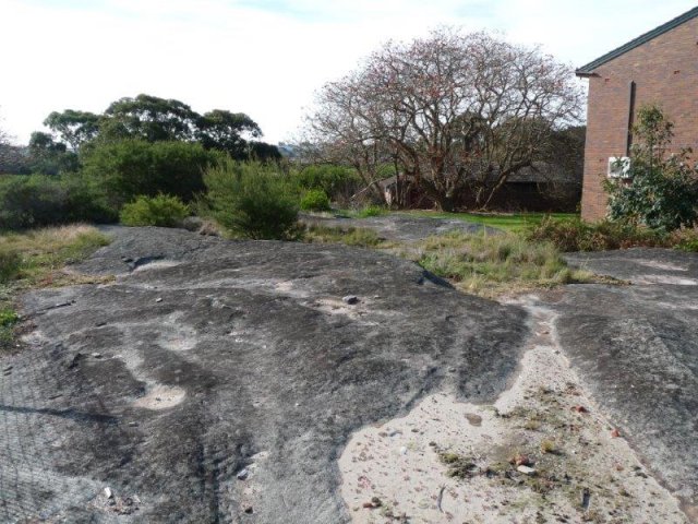 Site of old rock pool on grounds of La Perouse Public School, Yarra Bay